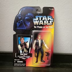 NIP Kenner Star Wars POTF Han Solo Orange Card Action Figure 2 C