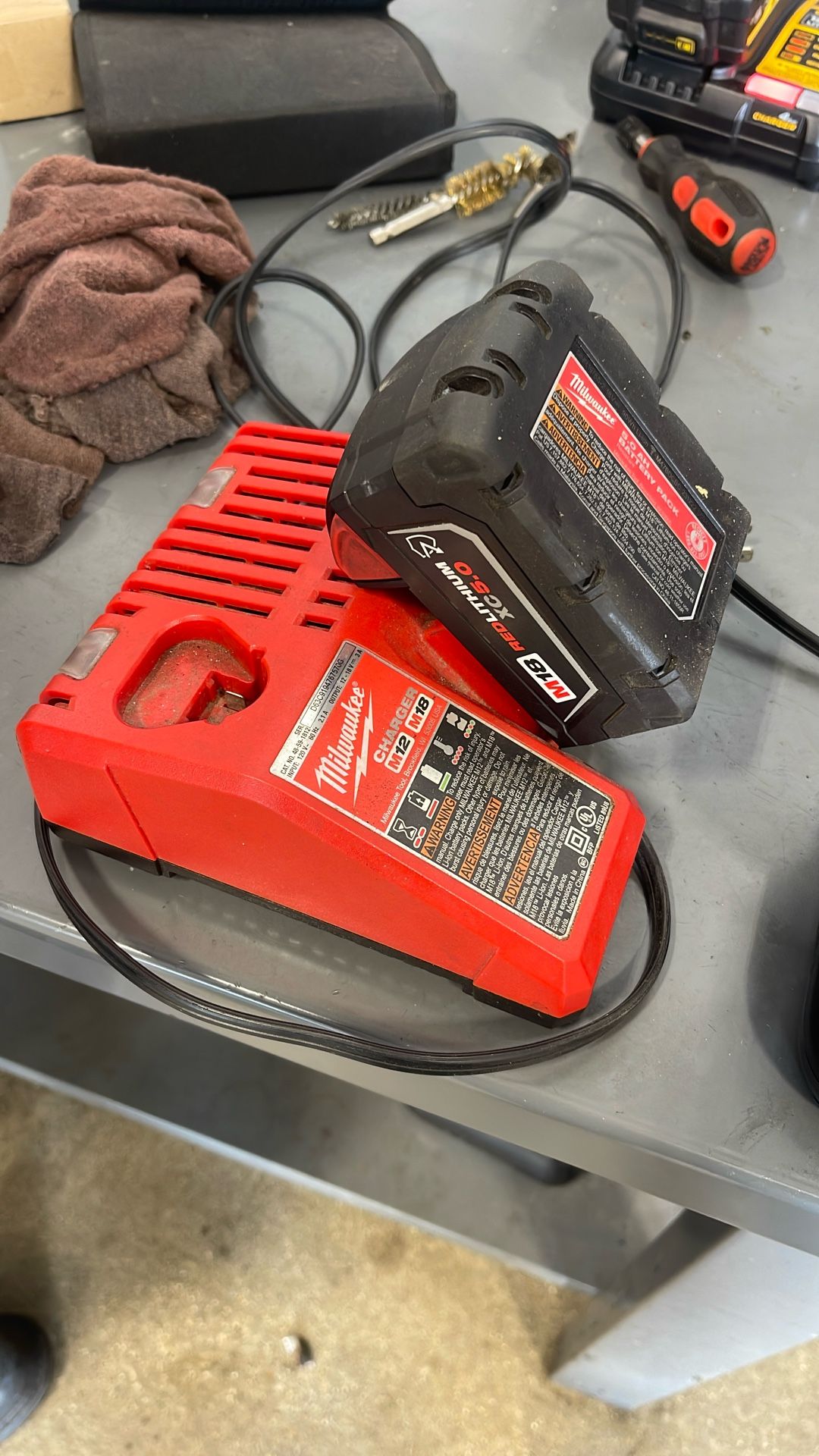 Milwaukee Battery And Charger 