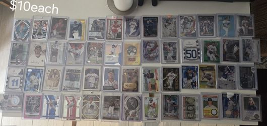 Baseball Cards 1950s to 2025 rc relic hof sn chrome prizm $10 each card