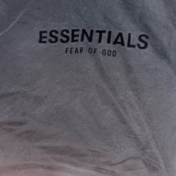 Essentials Fear Of God Black Hoodie Medium 