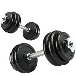 NEW IN BOX - PRCTZ 40lb Adjustable Cast Iron Dumbbell