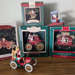 6 Vintage Hallmark ornaments 88,90,91,95,91