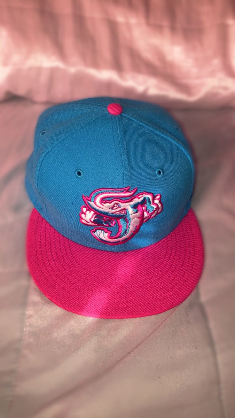 Pink And Blue Hat 