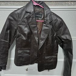 Genuine Leather Jacket Size S Women 