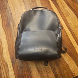 Leather Book Bag For Laptop Up To 15 Inches
