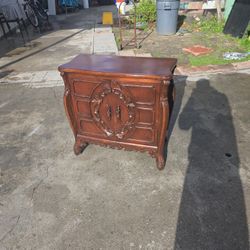 Vintage Hand Carved Cabinet 