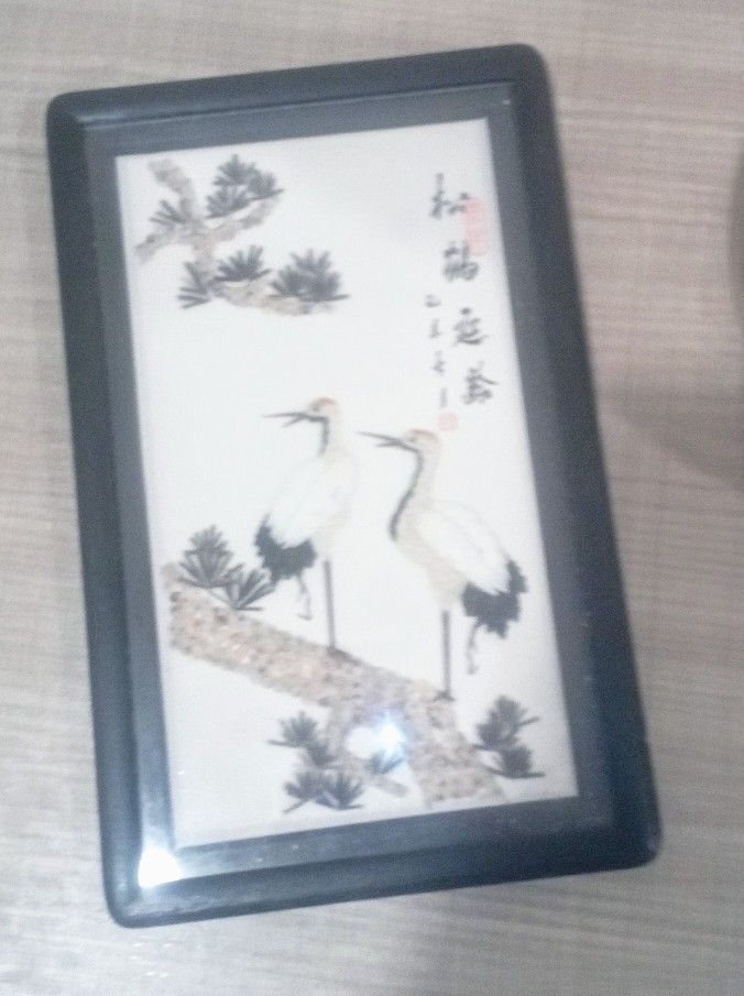 Vintage Japanese Redheaded Crain 3D