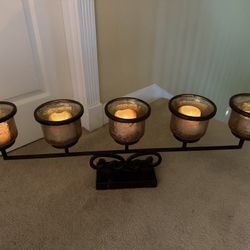 Pomeroy Prairie Pillar Mantle Candle Holder