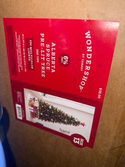 Christmas tree 6.5ft with lights/ arbol de Navidad
