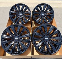 22” Cadillac Escalade OEM Wheels Gloss Black