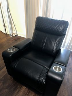 Leather Reclining Chair With Led Lights