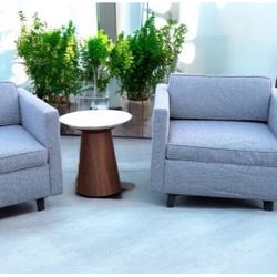 Office Furniture Set Gray And Blue  Accent Chair, Sofa Sale