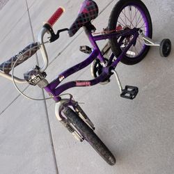 Monster high bike  18” bike for kids With Training Wheels 