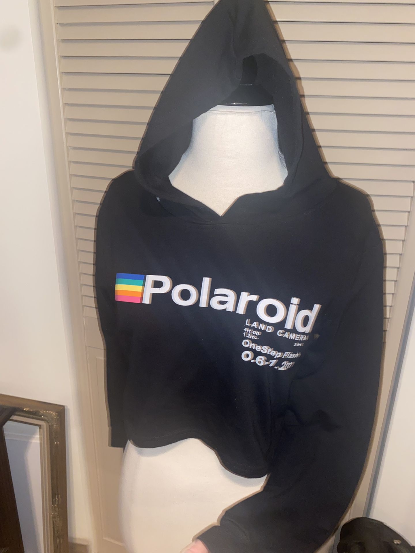 Polaroid Women’s Small Graphic Tee Pullover Hoodie 