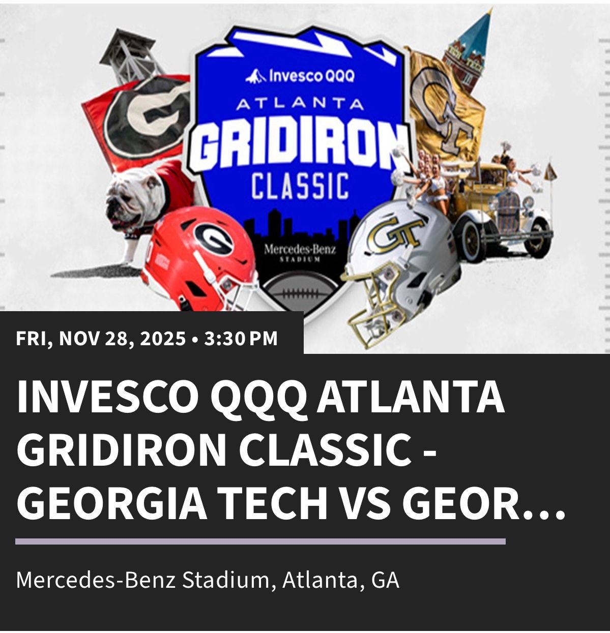 Tailgate Parking For UGA vs GT on 11/28