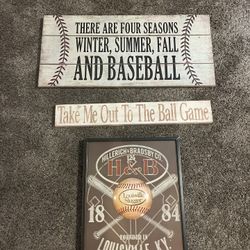 Baseball decor