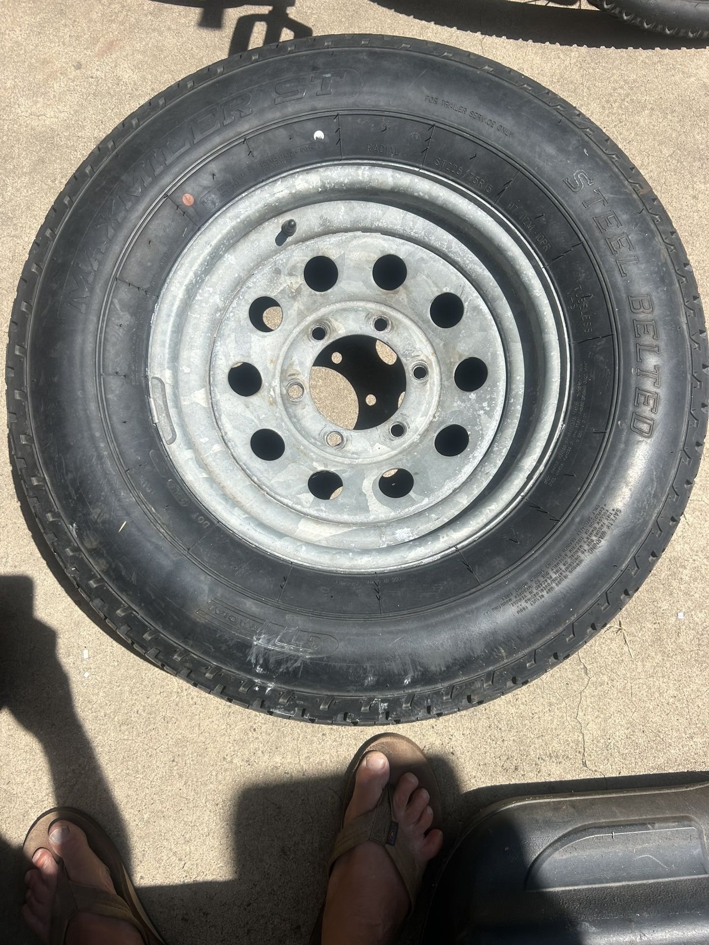 Spare Trailer Tire And Rim