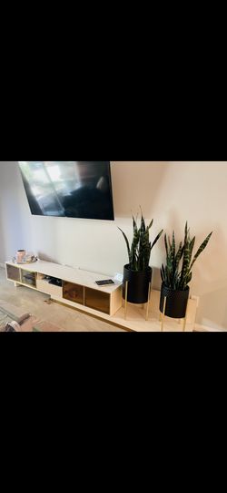 Khaki Modern Low Profile Entertainment Center