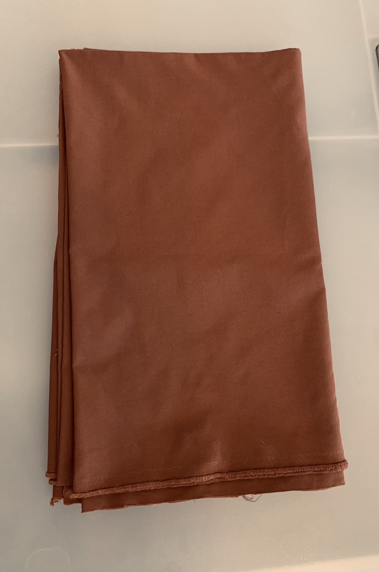 Light Weight Brown Fabric 58” x 68” #110717-J