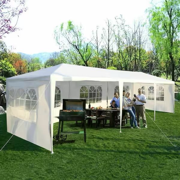 10 X 30 Outdoor Wedding Party Tent Camping Shelter Gazebo Canopy with Removable Sidewalls Easy Set Gazebo BBQ Pavilion Canopy