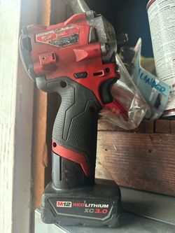 Milwaukee M12 Cordless Impact Wrench with Battery