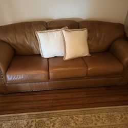 Leather Couch & Love Seat