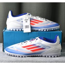 Adidas F50 Club TF Soccer | White/Red/Blue | IF1348