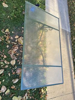 Wrought iron outdoor table