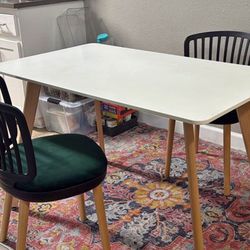 Nice White Table For 2