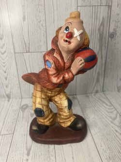 Vintage Hobo Clown, Hand Painted