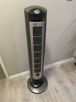 Lasko Revolving Tower Fan – Silver & Black