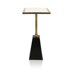 Brass Side Drink Table Size : 10x10x21"