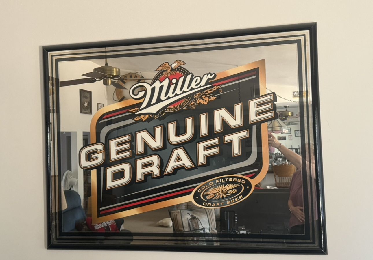 Miller Genuine Draft Framed Mirror