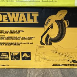 Dewalt DWS715 15 Amp Corded 12 In. Single Bevel Compound Miter Saw 