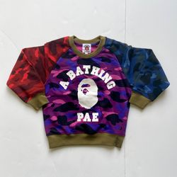Camo Prints Bape Baby Sweatshirt For Kid 