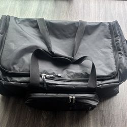 Black Travel Checked Bag