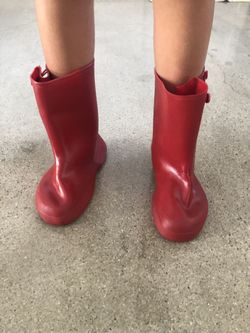 Red Rain Boots Child’s size 12