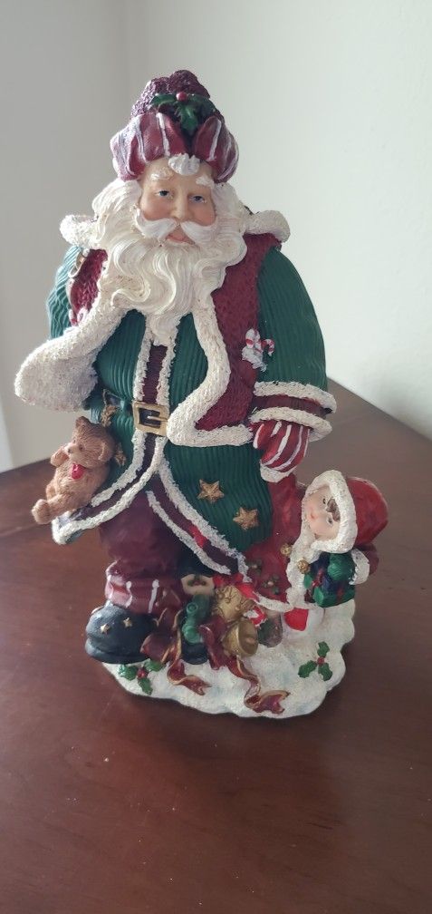 Santa Claus figurine 2 piece set