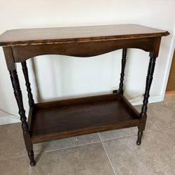 Vintage Distressed Wooden Console Table