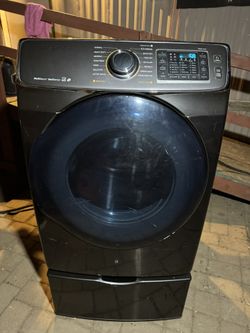 Samsung Dryer Black Electric With Pedestal 