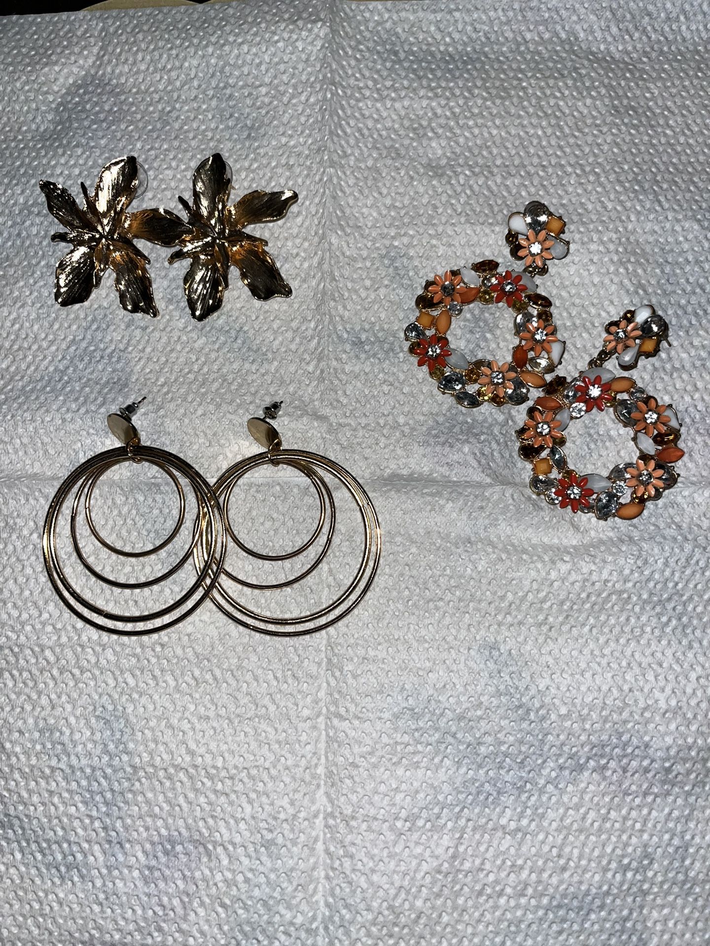 Gold & Fall Themed Earrings