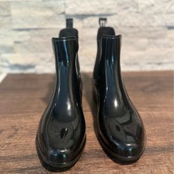 Lauren Ralph Lauren Women's Black Rain Boots Shoes Size 8 -In Good Pre-Owned Con