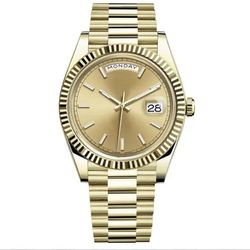 41mm automatic gold luxury watch - box + papers