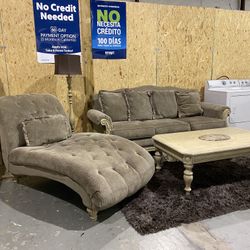 Ashley Sofa Set With Table $399