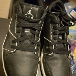 Nike Mens Air Jordan 1 Flight 2 654465-021 Black Basketball Shoes Size 10