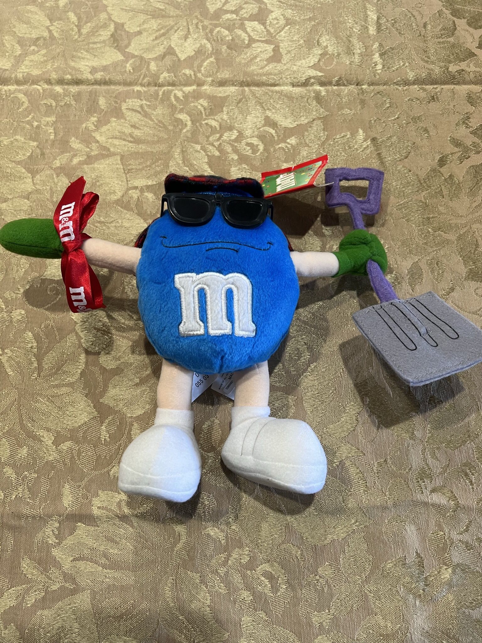 Blue M&M Winter Plushie