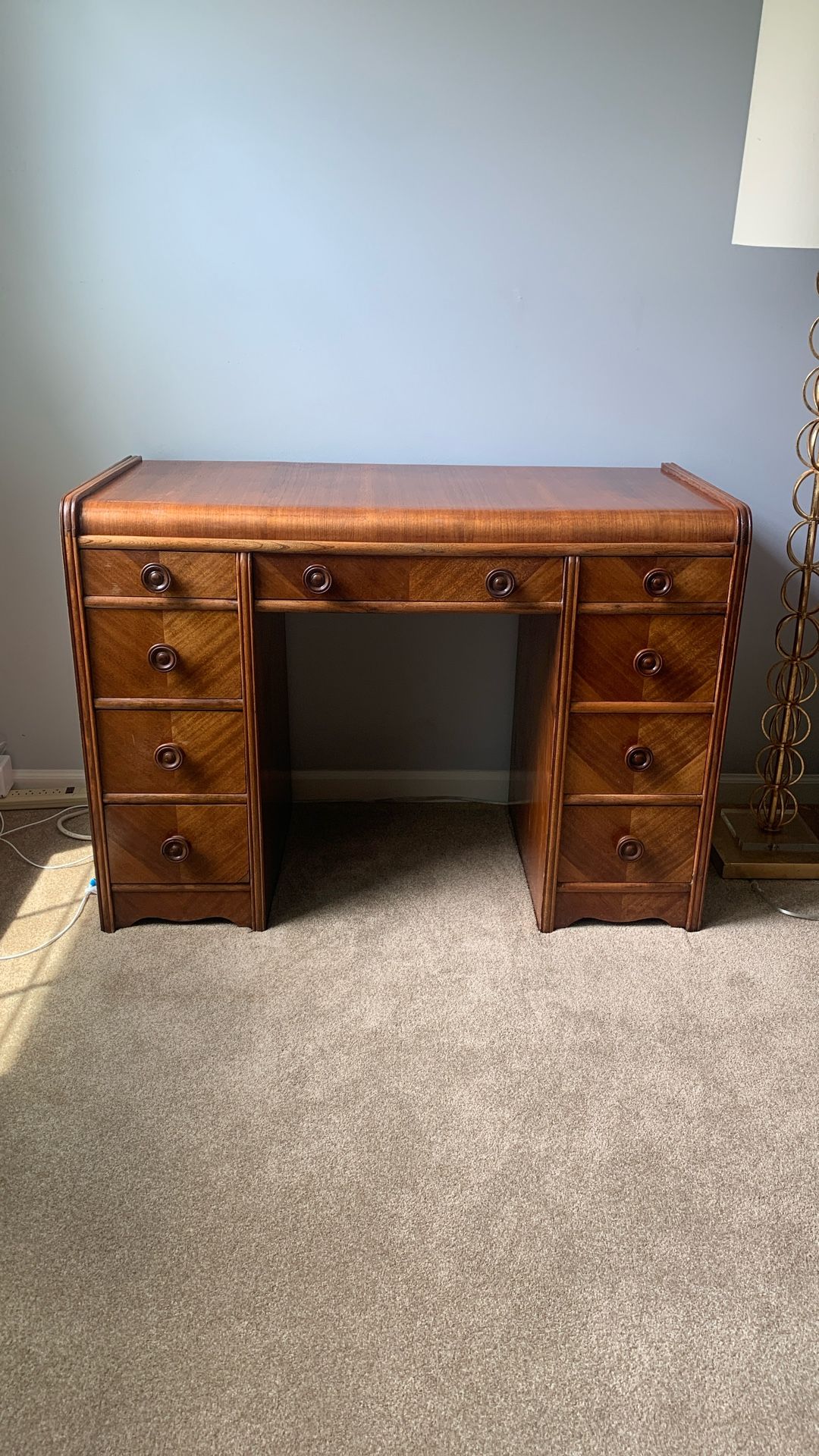 Antique Waterfall Desk