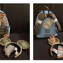 DISNEY Loungefly Black Panther: Wakanda Forever Mini Backpack + Matching Ears (NWT)