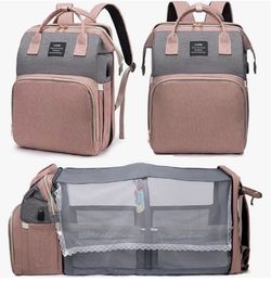 Diaper Bag Backpack with Changing Station, 25L Large Capacity, Multifunction baby bag, baby registry search, baby girl newborn essentials must haves, 