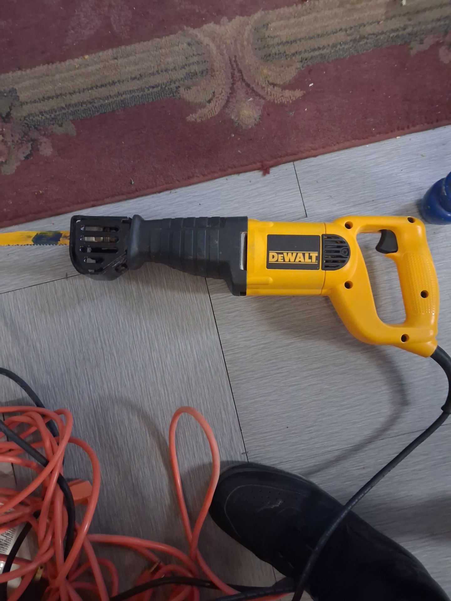 Corded dewalt reciprocating saw , and 50 ft. Cord.